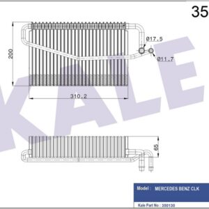 EVAPORATOR MERCEDES W203 CL203 S203 C209 A209 W463 - KALE