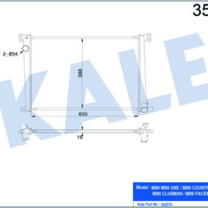 RADYATÖRMINI ONE-MINI COUNTRYMAN-MINI CLUBMAN-MINI PACEMAN 1.6 09 - KALE
