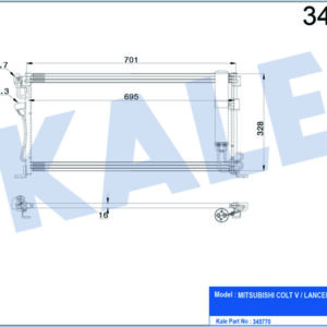 KONDENSER AL/AL COLT V-LANCER VI - KALE