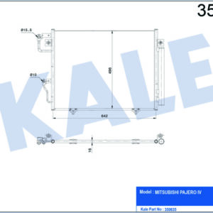 KONDENSER AL/PL/BRZ PAJERO IV - KALE