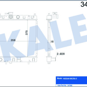 RADYATÖR AL/PL/BRZ MICRA II MT - KALE