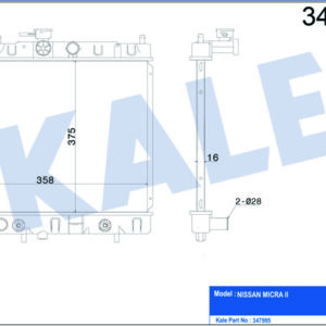 RADYATÖR AL/PL/BRZ MICRA II AT - KALE
