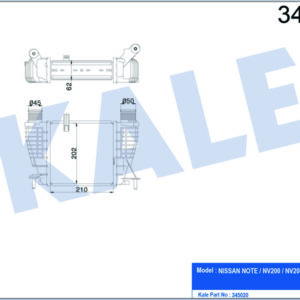 İNTERCOOLER AL/PL/BRZ NOTE-NV200-NV200 EVALIA - KALE