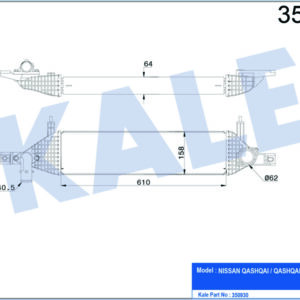 İNTERCOOLER AL/PL/BRZ QASHQAI-QASHQAI 2 - KALE