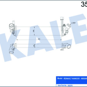 İNTERCOOLER KANGOO-NISSAN KUBISTAR 1.5DCI 98 - KALE