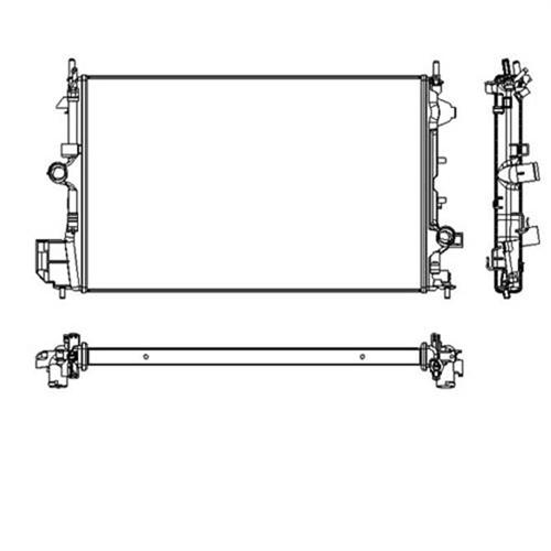 RADYATÖR VECTRA C 04 CROMA 05 1.9CDTI MEK AC 650x408x33 - KALE