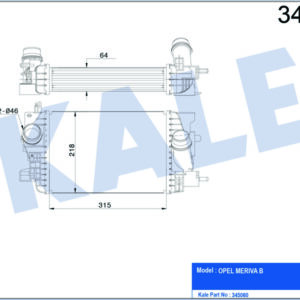 İNTERCOOLER AL/PL/BRZ MERIVA B - KALE