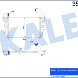 İNTERCOOLER ASTRA H-VAUXHALL ASTRA Mk V - KALE