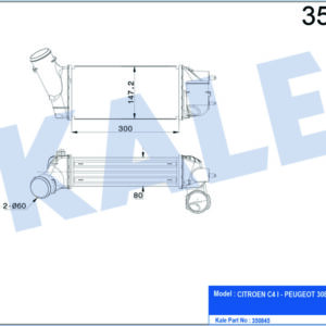 TURBO RADYATÖRÜ PSA 308 C4 PICASSO - KALE