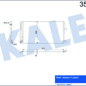 KONDENSER AL/AL FLUENCE 1.6 16V 08 - KALE