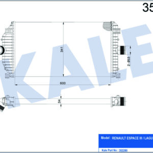 İNTERCOOLER ESPACE III-LAGUNA I 1.9DCI 98 - KALE