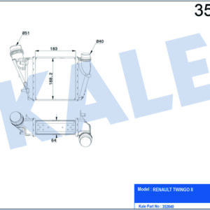 İNTERCOOLER TWINGO II 1.5 DCI 07 - KALE