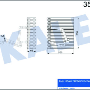 EVAPORATOR MEGANE I-SCENIC I - KALE