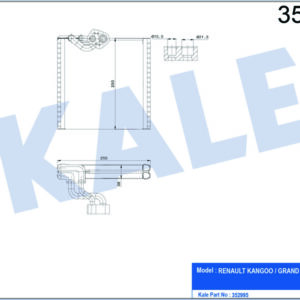 EVAPORATÖR AL/PL/BRZ KANGOO-GRAND KANGOO EVAPORATÖR - KALE