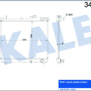 RADYATÖR AL/PL/BRZ GRAND VITARA I MT - KALE