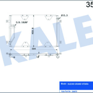 KONDENSER AL/AL GRAND VITARA - KALE