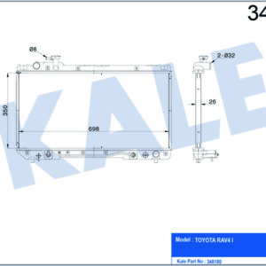 RADYATÖR AL/PL/BRZ RAV4 I AT - KALE