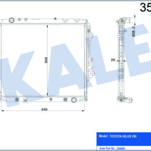 RADYATÖR AL/PL/BRZ HILUX VIII - KALE