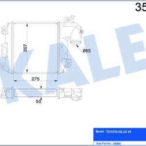 İNTERCOOLER AL/PL/BRZ HILUX VII - KALE