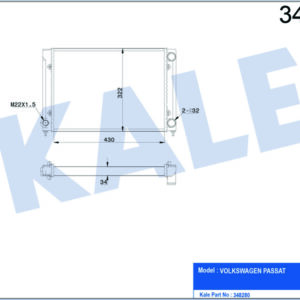 RADYATÖR AL/MKNK PASSAT MT - KALE