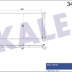 RADYATÖR AL/PL/BRZ A6 MT - KALE