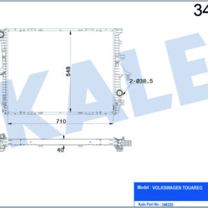 RADYATÖR AL/PL/BRZ Q7 PORSCHE CAYENNE TOUAREG 3.0TDI 3.2/4.2/5.0/6.0/3.6FSI/3.0TFSI 03 10 MT - KALE