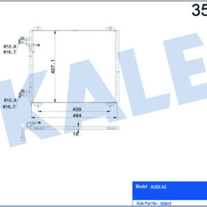 KONDENSER A2 1.4 16V-1.4 TDI 00 - KALE