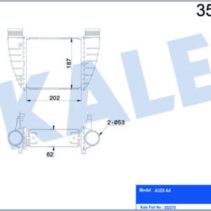 İNTERCOOLER A4 2.0TDI-2.0 TFSI 00 - KALE
