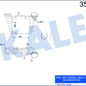 İNTERCOOLER SEAT CORDOBA-IBIZA IV-SKODA FABIA I-VOLKSWAGEN POLO 1.9 TDI 01 - KALE