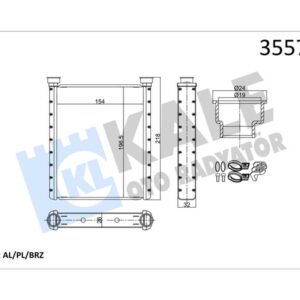 KALORIFER RADYATORU MERCEDES X156 X117 W176 W246 C117 - KALE