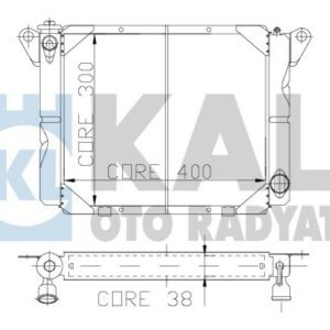 RADYATOR RENAULT-DACIA 2 SIRA PF SİSTEM 400X300X38 - KALE