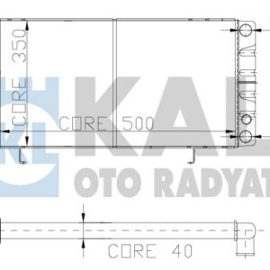 RADYATOR PEUGEOT 505 GL 2 SIRA PA SISTEM 500X350X40 - KALE