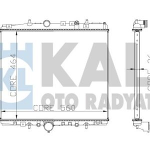 RADYATOR PEUGEOT 807-EXPERT Tepee 2.0-2.2 HDI 16V RADYATÖR 464X560X26 - KALE