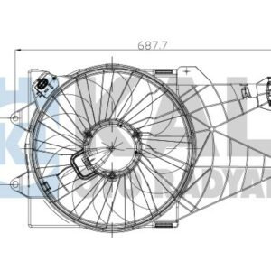 FAN GRUBU DAVLUMBAZLI FIAT LINEA 1.3 NAC ELEKTRO FAN GRUBU - KALE