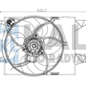 FAN GRUBU DAVLUMBAZLI FIAT LINEA 1.4 MPI AC ELEKTRO FAN GRUBU - KALE