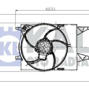 FAN GRUBU DAVLUMBAZLI FIAT LINEA 1.4 MPI NAC ELEKTRO FAN GRUBU - KALE