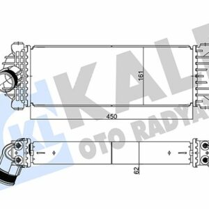 TURBO RADYATORU YENI KASA CUSTOM V362 17 2.0 ECOBLUE - KALE