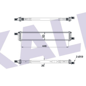 RADYATÖR CAPTUR-CLIO V LT 1.5DCI AL/BRZ 448X83X26 - KALE