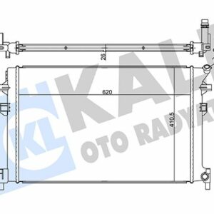 SU RADYATÖR GOLF7-PASSAT-TIGUAN-ARTEON-A3-LEON-OCTAVIA-KODIAQ 1.4-1.5TSI 2.0TDI 2012 AL/BRZ 620X410.5X26 5Q0121251GC-5Q0121251GG-5Q0121251HP-5Q0121251HQ - KALE