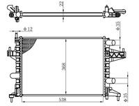 RADYATÖR BRAZING CORSA C-COMBO-TIGRA 1.0-1.2-1.2 16V-1.4-1.4 16V AC KLİMASIZ MEK 545x359x23 1300236-9201955-25555161-24445162 - KALE