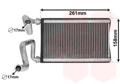 KALORİFER HONDA CIVIC VIII-CR-V III HEATER CORE - KALE