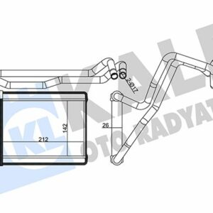 KALORİFER TOYOTA RAV 4 II HEATER CORE - KALE