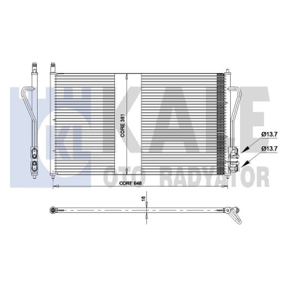 KLIMA RADYATORU FOCUS II 1.4 16V 1.8TDCI 1.6 ZETEC S 16V 98 04 - KALE