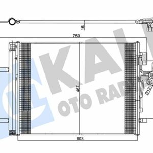 KLIMA RADYATORU 224DT 204PT DISCOVERY SPORT L550 14 FREELANDER 2 L359 06 14 R.R EVOQUE L538 11 19 VOLVO S60 2 S80 2 V60 1 V70 3 - KALE