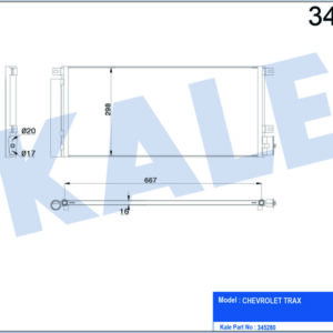 KONDENSER TRAX-MOKKA 1.4 12 KURUTUCU İLE AL/AL 647X298X16 - KALE