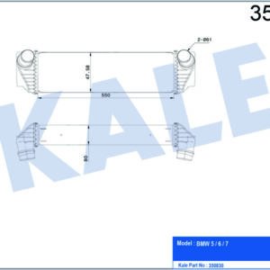 TURBO RADYATORU BMW B47 N47 N57 F10 F11 F12 F01 F02 F03 F04 - KALE