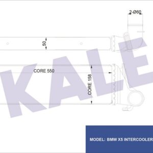 TURBO RADYATORU BMW M57 D30 X5 E53 00 06 - KALE