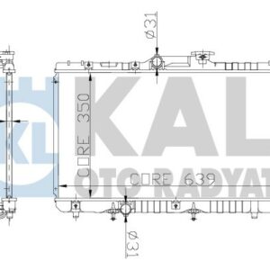 RADYATÖR COROLLA AE101 93-98 1.6 XLI AT 1 SIRA CU PL 350X639X16 - KALE