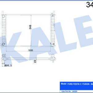 MOTOR SU RADYATORU FIESTA 1.25 16V 1.4 16V 1.4TDCI 01 08 MAZDA II 1.4CD MANUEL - KALE