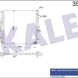 MOTOR SU RADYATORU 406PN DISCOVERY 3 L319 04 09 428PS RANGE ROVER SPORT I L320 06 10 - KALE